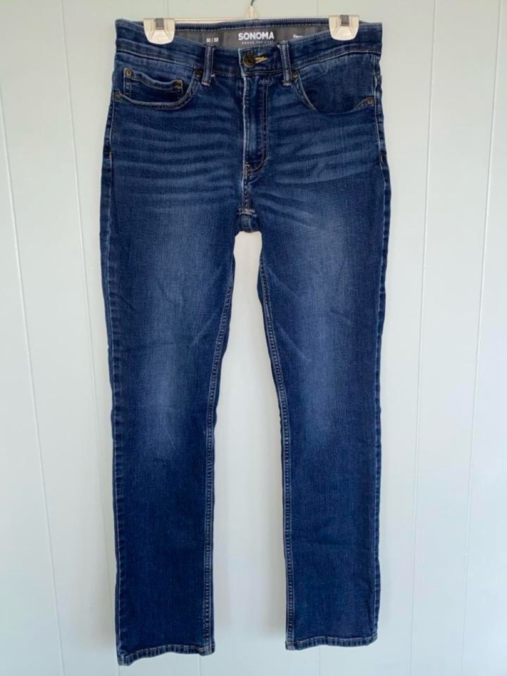 Sonoma Men's Dark Blue Slim Straight Jeans
